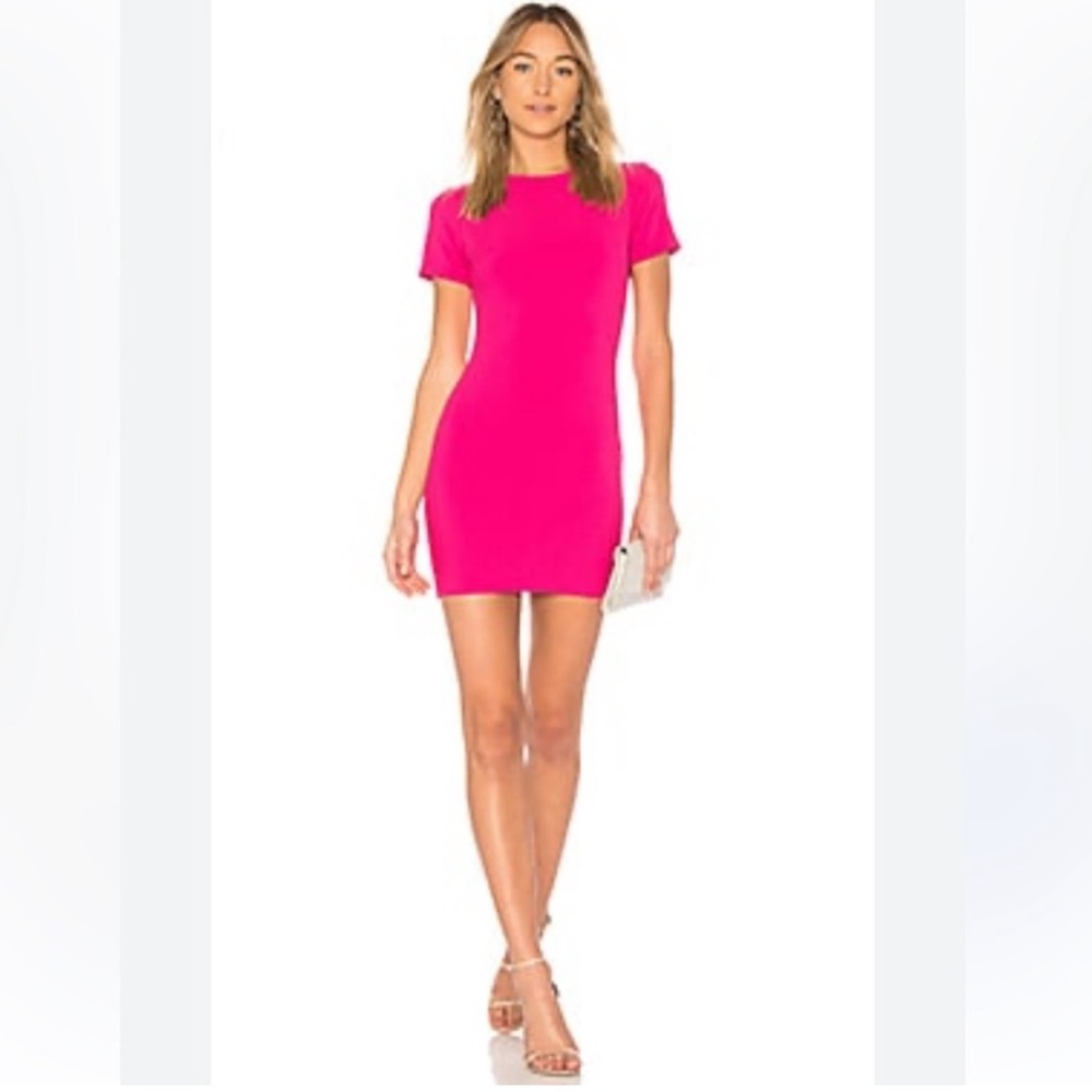 Likely Manhattan Mini Dress in Bright Pink/Fuschia